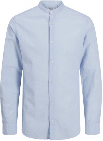 Jack & Jones Breeze Poplin Long Sleeve Shirt Chambray Blue - Krekli - Krekli - 2XL-8XL
