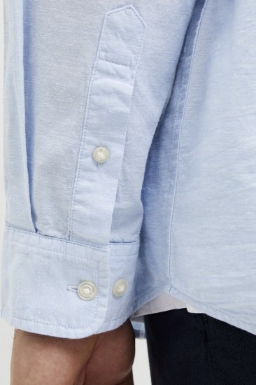 Jack & Jones Breeze Poplin Long Sleeve Shirt Chambray Blue - Krekli - Krekli - 2XL-8XL