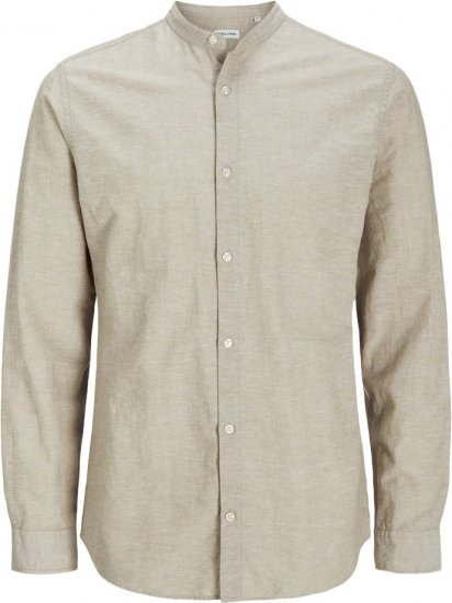 Jack & Jones Breeze Poplin Long Sleeve Shirt Beige - Krekli - Krekli - 2XL-8XL