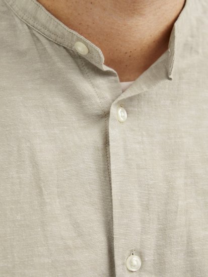 Jack & Jones Breeze Poplin Long Sleeve Shirt Beige - Krekli - Krekli - 2XL-8XL