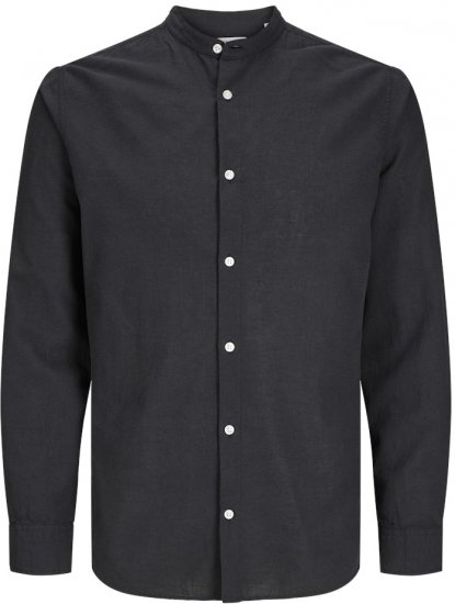 Jack & Jones Breeze Poplin Long Sleeve Shirt Black - Krekli - Krekli - 2XL-8XL
