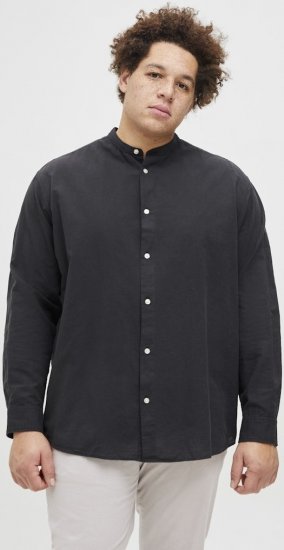 Jack & Jones Breeze Poplin Long Sleeve Shirt Black - Krekli - Krekli - 2XL-8XL