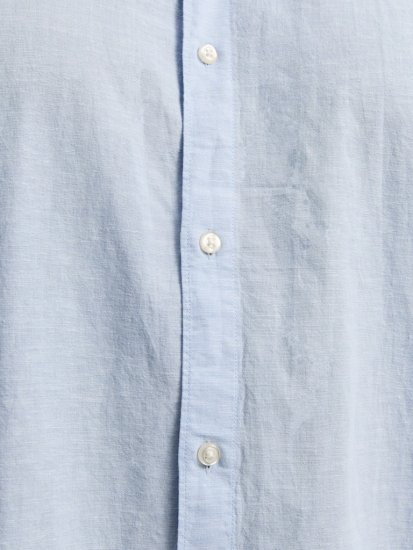 Jack & Jones Breeze Linen Blend Short Sleeve Shirt Chambray Blue - Krekli - Krekli - 2XL-8XL