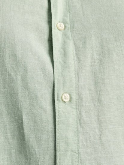 Jack & Jones Breeze Linen Blend Short Sleeve Shirt Iceberg Green - Krekli - Krekli - 2XL-8XL