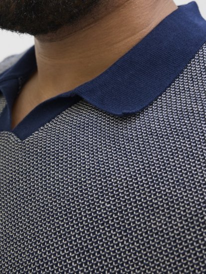 Jack & Jones Ceaston Knit Short Sleeve Sweater Grey/Blue - Džemperi un džemperi ar kapuci - Džemperi - 2XL-14XL