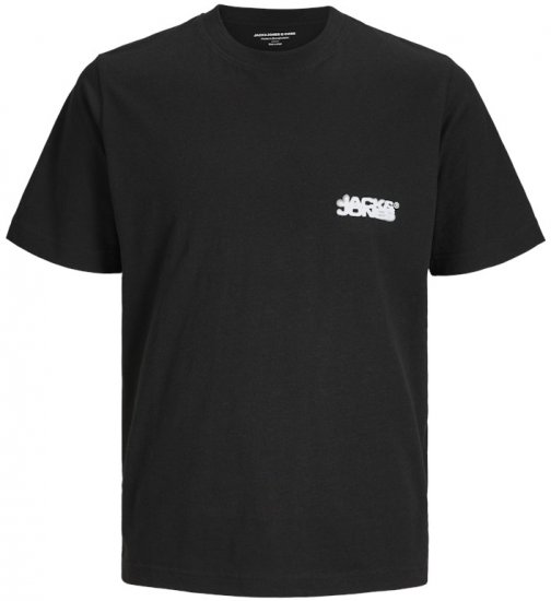 Jack & Jones Sago Branded Crew Neck T-Shirt Black - T-krekli - T-krekli - 2XL-14XL