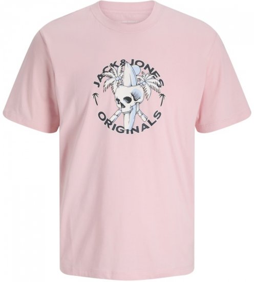 Jack & Jones Skull Coast Crew Neck T-Shirt Tickled Pink - T-krekli - T-krekli - 2XL-14XL