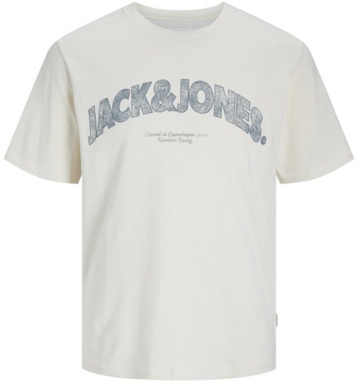 Jack & Jones Almeria Bold Branding T-Shirt Antique White - T-krekli - T-krekli - 2XL-14XL