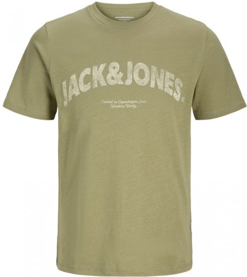 Jack & Jones Almeria Bold Branding T-Shirt Khaki Green - T-krekli - T-krekli - 2XL-14XL