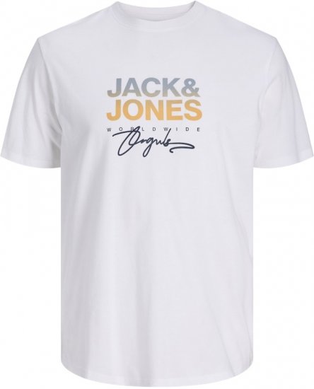 Jack & Jones Canggu Original Crew Neck T-Shirt Bright White - T-krekli - T-krekli - 2XL-14XL