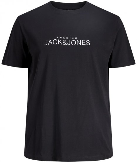 Jack & Jones Lavance Crew Neck T-Shirt Black Beauty - T-krekli - T-krekli - 2XL-14XL