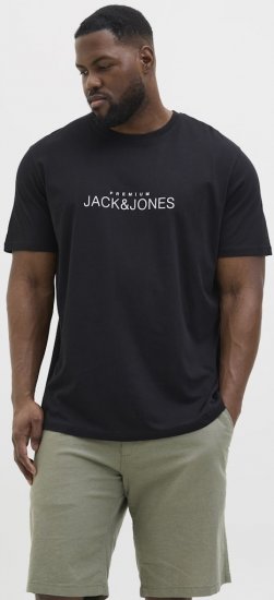 Jack & Jones Lavance Crew Neck T-Shirt Black Beauty - T-krekli - T-krekli - 2XL-14XL