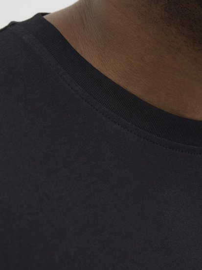 Jack & Jones Lavance Crew Neck T-Shirt Black Beauty - T-krekli - T-krekli - 2XL-14XL