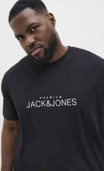 Jack & Jones Lavance Crew Neck T-Shirt Black Beauty - T-krekli - T-krekli - 2XL-14XL