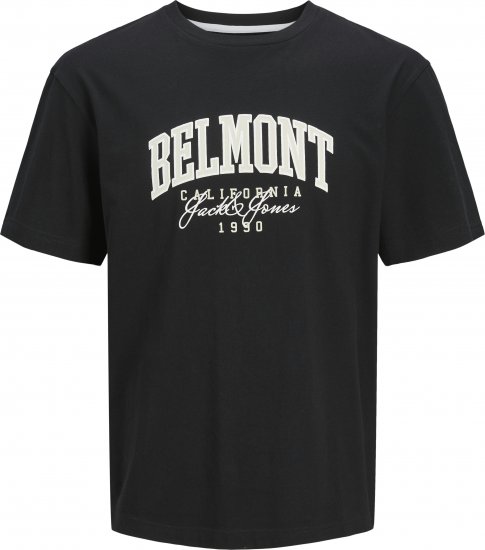 Jack & Jones Detroit Crew Neck T-Shirt Black - T-krekli - T-krekli - 2XL-14XL