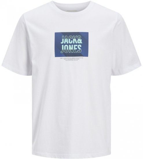 Jack & Jones Hudson Crew Neck T-Shirt White - T-krekli - T-krekli - 2XL-14XL