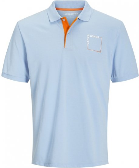 Jack & Jones Verner Short Sleeve Polo Chambray Blue - Polo krekli - Polo krekli - 2XL-8XL