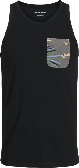 Jack & Jones Hawaii Printed Pocket Tanktop Black - T-krekli - T-krekli - 2XL-14XL