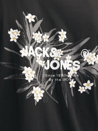 Jack & Jones Hawaii Crew Neck T-Shirt Black - T-krekli - T-krekli - 2XL-14XL