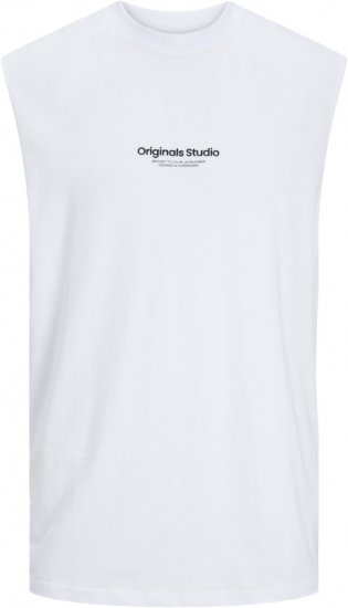 Jack & Jones VESTERBRO Sleeveless T-Shirt Bright White - T-krekli - T-krekli - 2XL-14XL