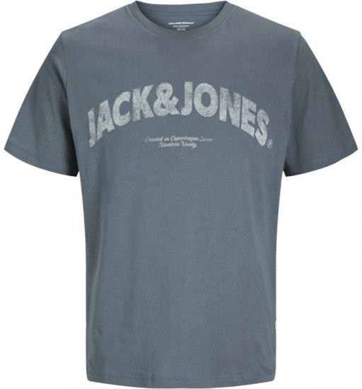 Jack & Jones Almeria Bold Branding T-Shirt Steel Blue - T-krekli - T-krekli - 2XL-14XL