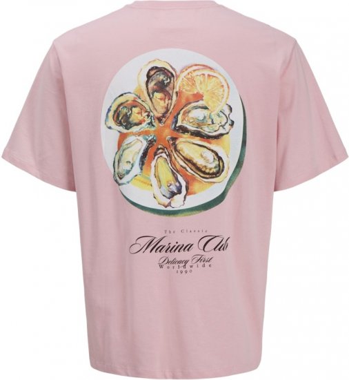Jack & Jones Marina Crew Neck T-Shirt Tickled Pink - T-krekli - T-krekli - 2XL-14XL
