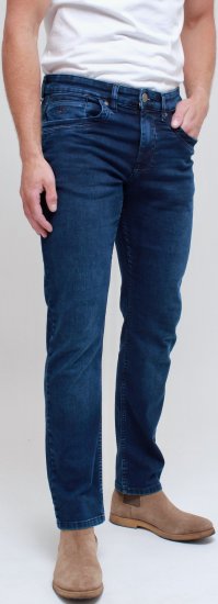 Kam Jeans Jacob Knitted Denim Reg Fit Jeans Mid Wash Blue - Džinsi un bikses - Džinsi un Bikses - W40-W70