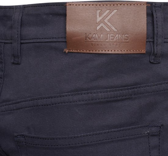 Kam Jeans 265 5 Pocket Weave Stretch Pants Navy - Džinsi un bikses - Džinsi un Bikses - W40-W70