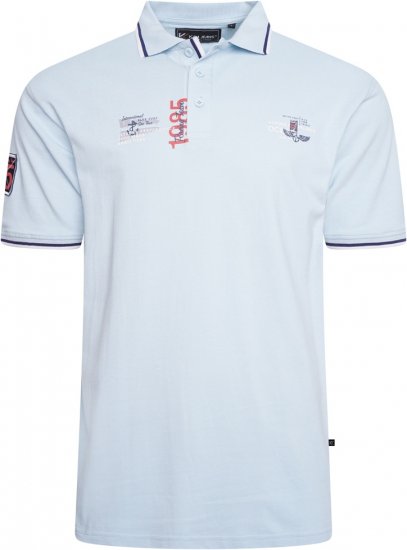 Kam Jeans 5512 1985 Racing Team Polo Blue - Polo krekli - Polo krekli - 2XL-8XL