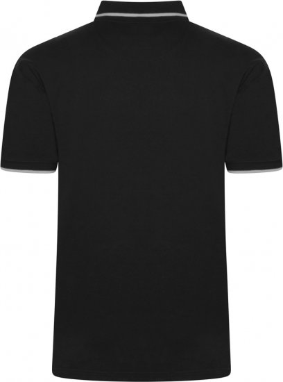 Kam Jeans 5518 Smart Mini Geo-Print Polo Black - Polo krekli - Polo krekli - 2XL-8XL