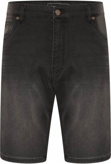 Kam Jeans NUNEZ2 Knitted Denim Stretch Shorts Charcoal - Šorti - Šorti - W40-W60