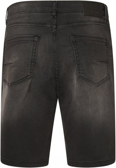 Kam Jeans NUNEZ2 Knitted Denim Stretch Shorts Charcoal - Šorti - Šorti - W40-W60