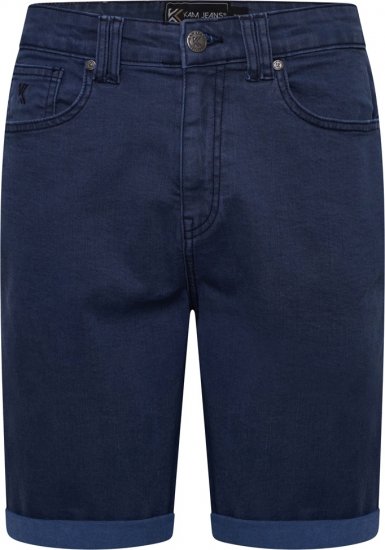 Kam Jeans Onana Embossed Wash Denim Shorts Smokey Blue - Šorti - Šorti - W40-W60