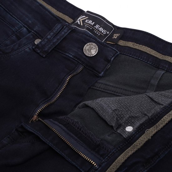Kam Jeans Pepe Knitted Denim Shorts Blue-Black - Šorti - Šorti - W40-W60