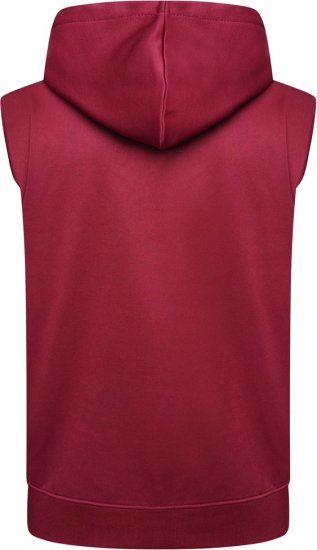Kam Jeans TS006 Retro Pannelled Tracky Set (Shorts/Sleeveless Hoodie) Red - Treniņtērpi - Liela izmēra Treniņtērpi vīriešiem
