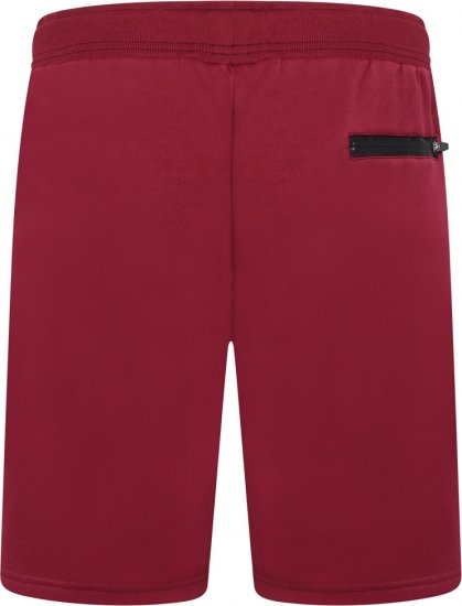 Kam Jeans TS006 Retro Pannelled Tracky Set (Shorts/Sleeveless Hoodie) Red - Treniņtērpi - Liela izmēra Treniņtērpi vīriešiem