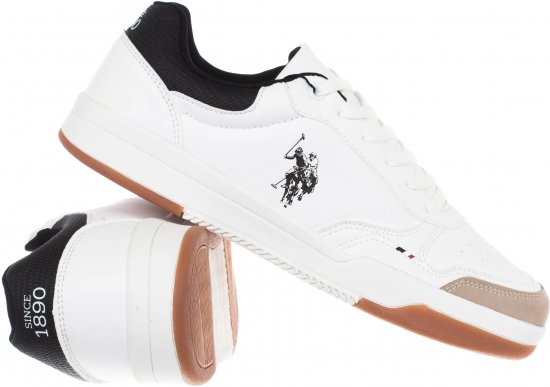 U.S. POLO ASSN. Steve - Men's Sneakers White - Vīriešu apavi 40-52 - 