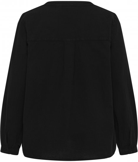 Kaffe Curve Nana Krekls ar garām piedurknēm Melns - Blūzes & tunikas - 
