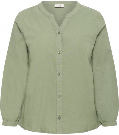 Kaffe Curve Nana Krekls ar garām piedurknēm Zaļš - Blūzes & tunikas - 