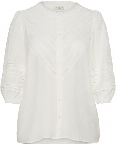 Kaffe Curve Liwa Shirt Chalk - Kreklblūzes - 