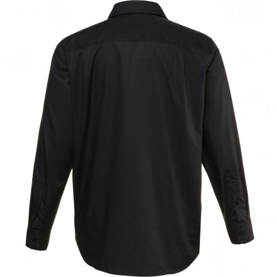JP1880 Shirt Business Modern Fit Long Sleeve Non-Iron Black TALL - VĪRIEŠU APĢĒRBS MT-6XLT - Apģērbs gariem vīriešiem