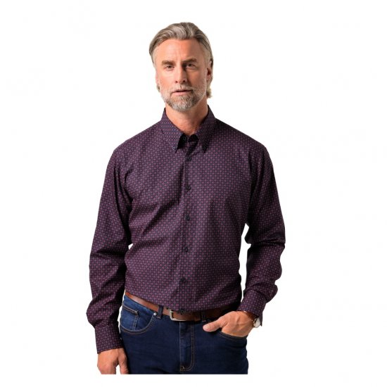 Boston Park Shirt Long Sleeve Navy Blue - Krekli - Krekli - 2XL-8XL