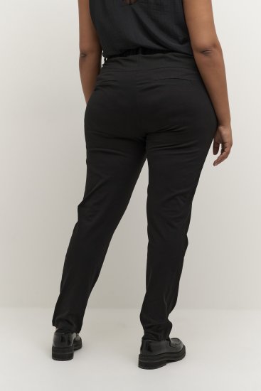 Kaffe Curve Jia Bikses Dziļi melna - Džinsi & Bikses Lielos Izmēros – Plus Size - 