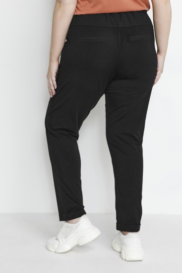 Kaffe Curve Jia Bikses ar jostu Dziļi melna - Džinsi & Bikses Lielos Izmēros – Plus Size - 