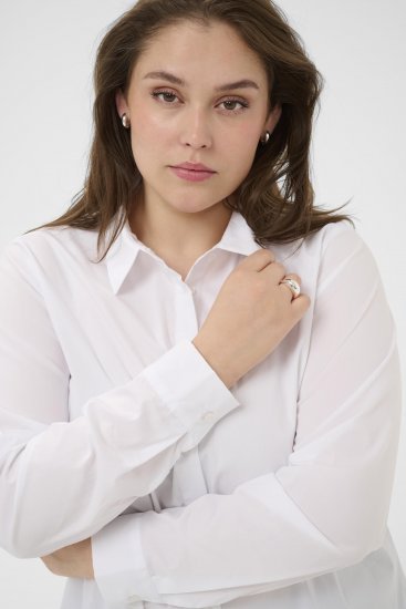 Kaffe Curve Laina Shirt Optical White - Kreklblūzes - 