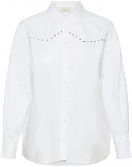 Kaffe Curve Janni Shirt Optical White - Kreklblūzes - 