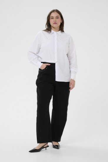 Kaffe Curve Janni Shirt Optical White - Kreklblūzes - 