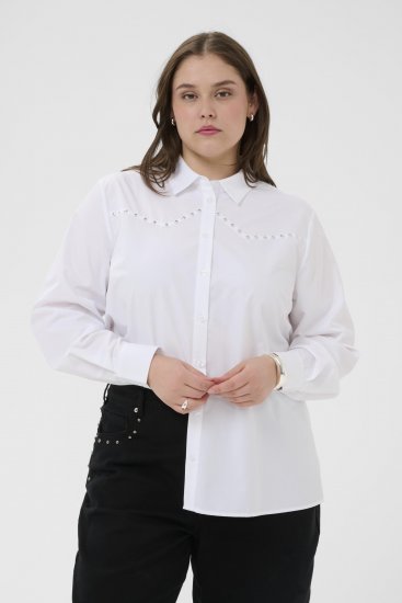 Kaffe Curve Janni Shirt Optical White - Kreklblūzes - 