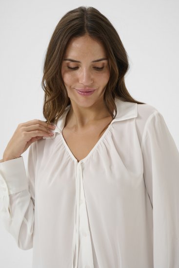 Kaffe Curve Gina Shirt White - Kreklblūzes - 