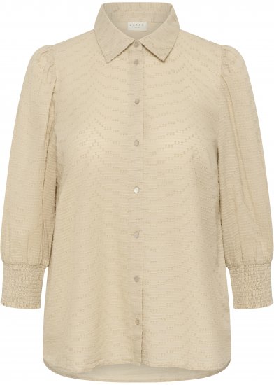 Kaffe Curve Penelopia Shirt Feather Grey - Kreklblūzes - 